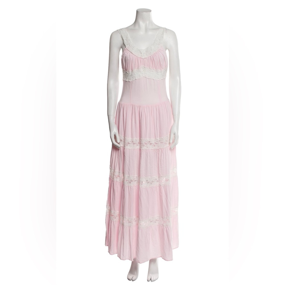 Frankie's Bikinis Pink Maxi Dress